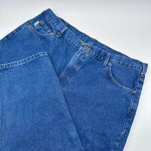 Carhartt Men's Relaxed Fit Heavyweight Cotton Jeans, Size W42 x L32, Dark Stone